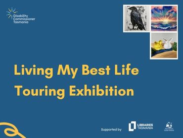 Living My Best Life art exhibition tour graphic